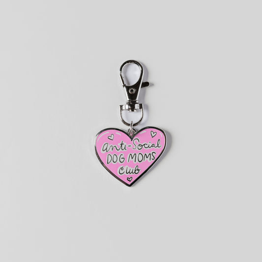 ANTI-SOCIAL DOG MOMS CLUB - PREMIUM KEYCHAINS