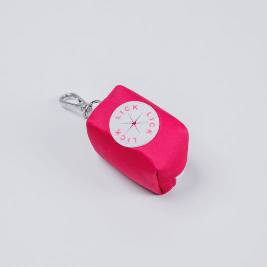 HOT PINK - POOP BAG POUCH (NEW CLIP)
