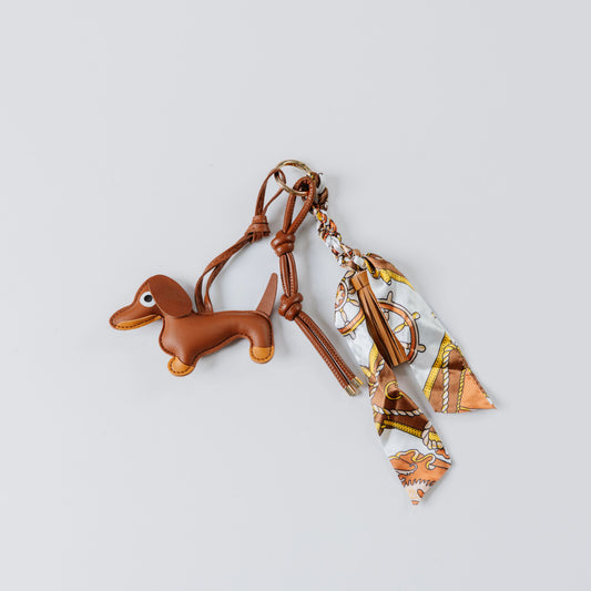 DACHSHUND - LEATHER CHARM