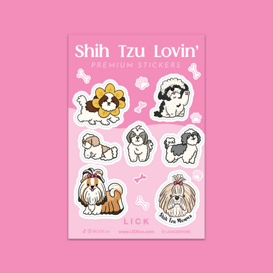 SHIH TZU LOVIN' - MINI STICKER SHEET