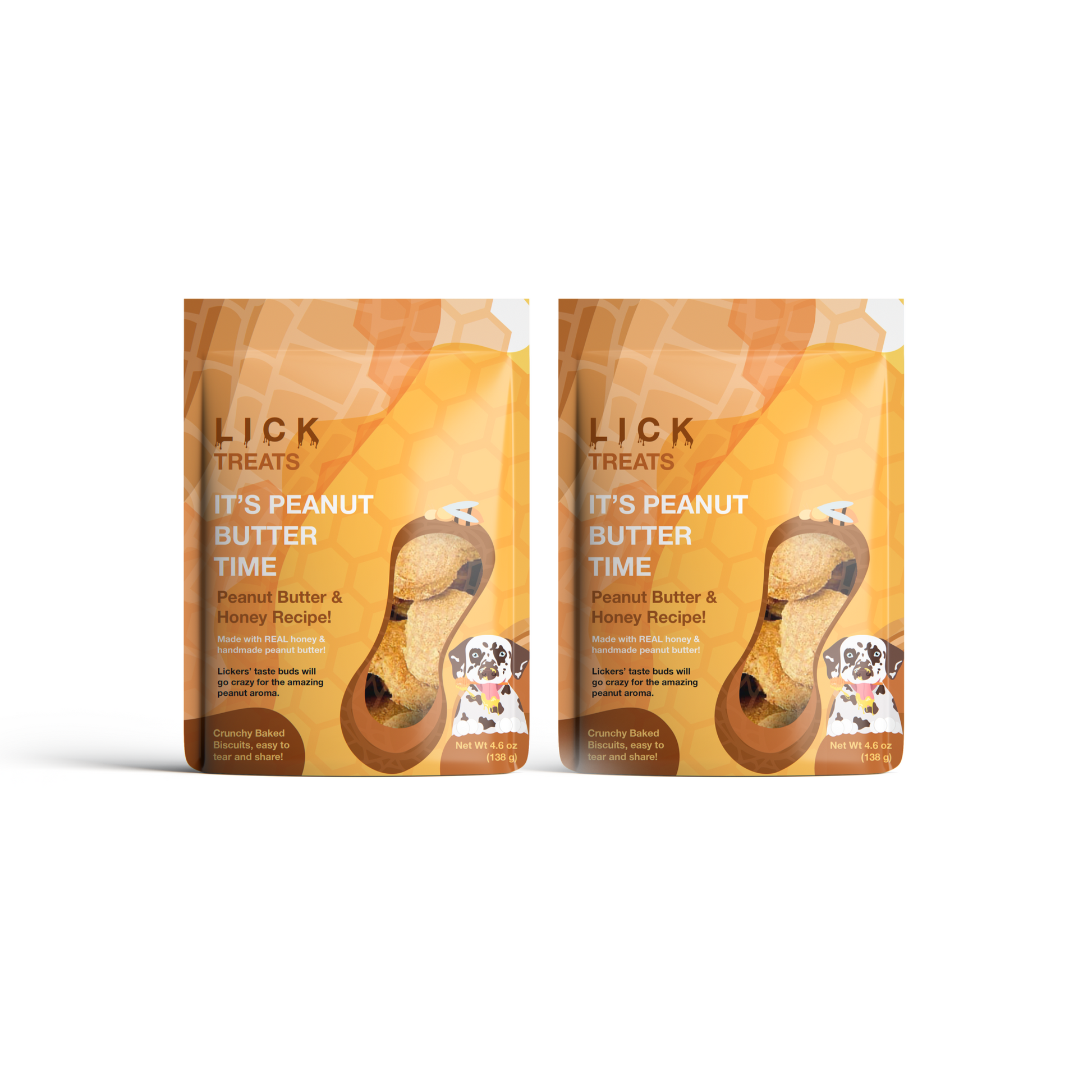 PEANUT BUTTER & HONEY RECIPE ( PACK OF 2) - LICKco