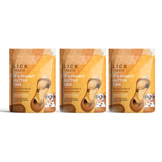 PEANUT BUTTER & HONEY RECIPE ( PACK OF 3) - LICKco