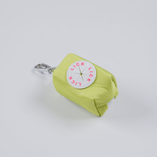 TENNIS BALL GREEN - POOP BAG POUCH (NEW CLIP)