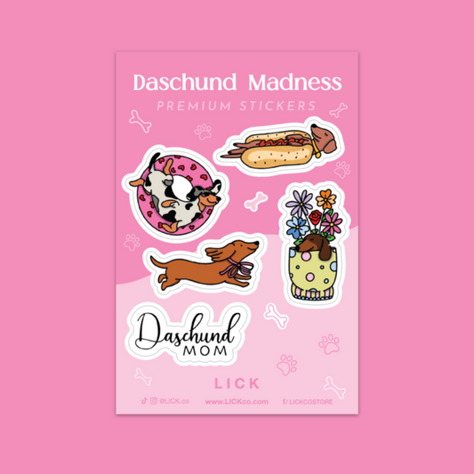 DASCHNUND MADNESS - MINI STICKER SHEET