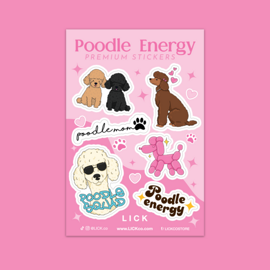 POODLE ENERGY - MINI STICKER SHEET