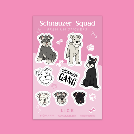 SCHNAUZER SQUAD - MINI STICKER SHEET