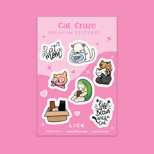 CAT CRAZE - MINI STICKER SHEET